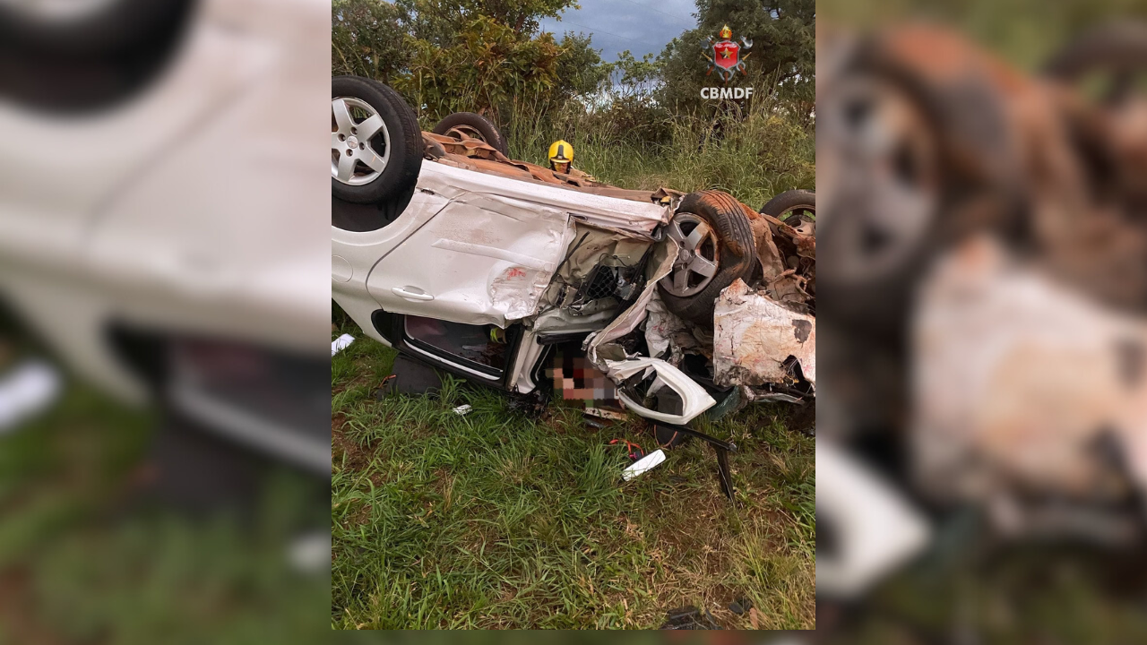 Mulher de 55 anos morre em acidente na DF-251, região de Santa Maria