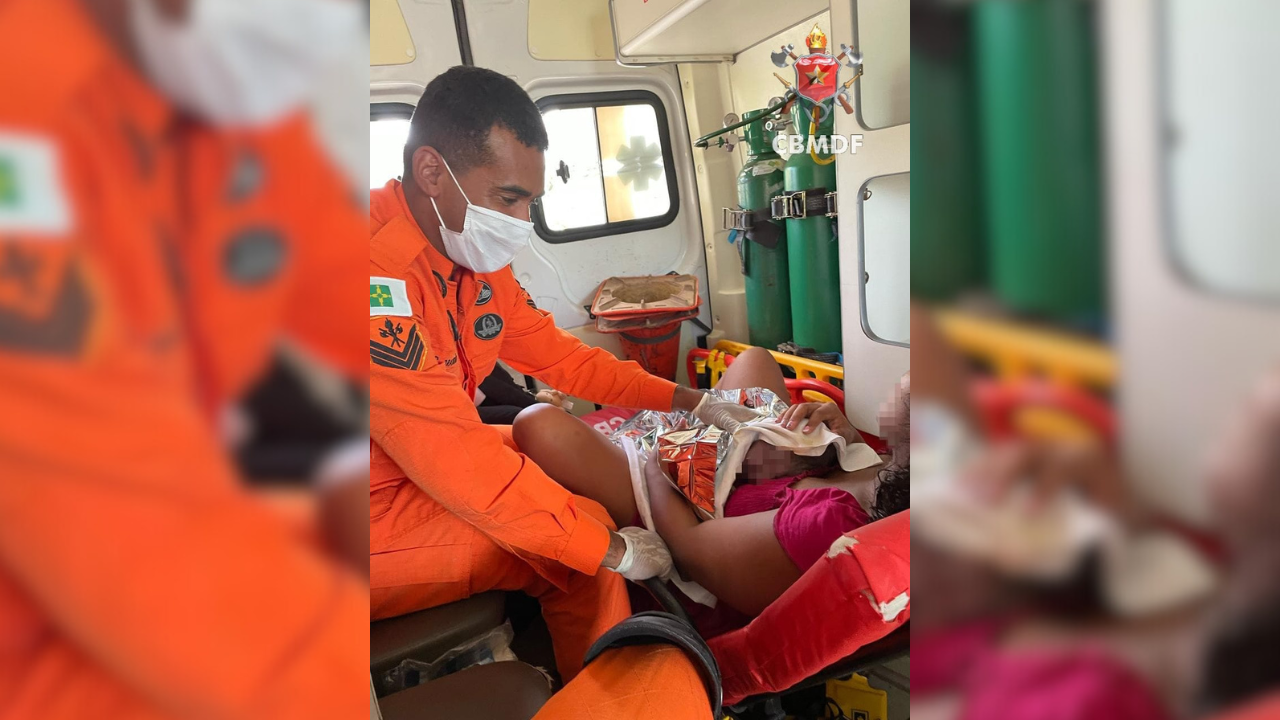 Bebê nasce em viatura dos Bombeiros na Cidade Estrutural